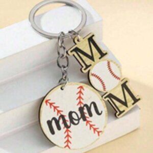 Baseball Mom Keychain